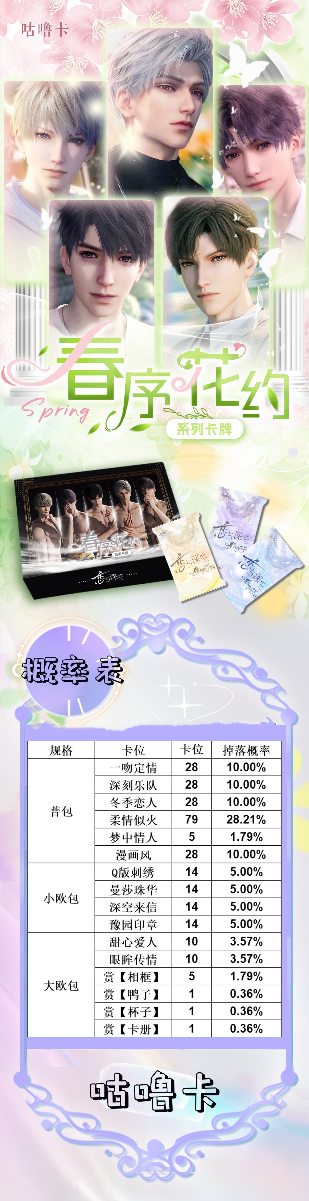 【直播鏈接】咕嚕卡戀與深空高定卡 國卡二創 盲盒卡牌(默認代拆)