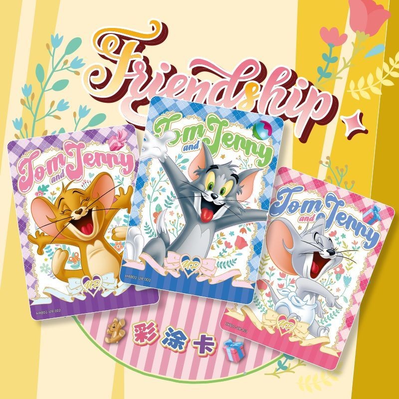 【僅限直郵】卡遊 貓和老鼠卡片TOM and JERRY歡喜冤家追趣包第一彈 正版授權 盲盒卡牌