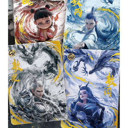 【直播鏈接】卡遊哪吒靈焰包两元包 哪吒卡片 正版授權 盲盒卡牌（默認代拆）